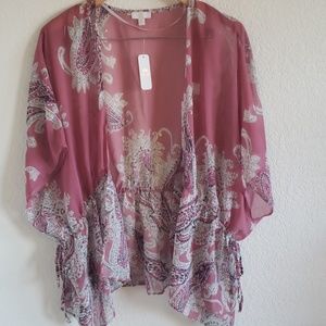 NWT Pink sheer top